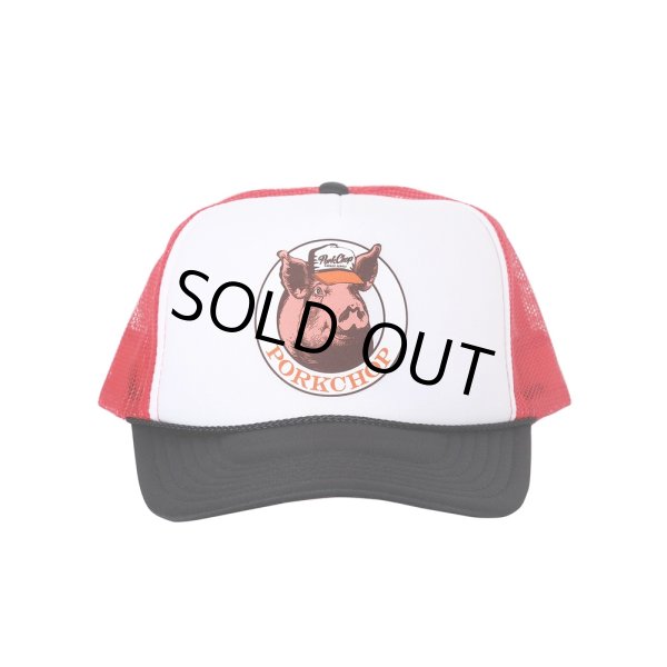 画像1: PORKCHOP/C PORK MESH CAP（RED）［メッシュキャップ-25春夏］ (1)