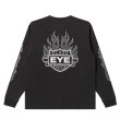 画像2: BlackEyePatch/FLAME RIDER LOGO L/S TEE（CHARCOAL） (2)