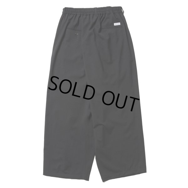 画像2: COOTIE PRODUCTIONS/Punching Faux Suede 5 Pocket Wide Easy Pants（Black）［パンチングビーガンスウェードワイドイージーパンツ-25春夏］ (2)