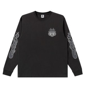 画像: BlackEyePatch/FLAME RIDER LOGO L/S TEE（CHARCOAL）