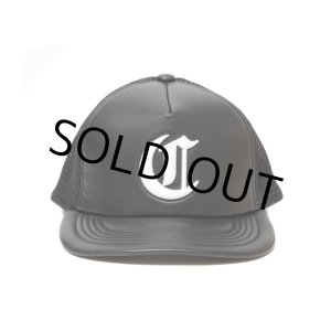 画像: COOTIE PRODUCTIONS/Faux Leather 5 Panel Mesh Cap（Black/White）［ビーガンレザーメッシュキャップ-25春夏］