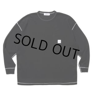 画像: COOTIE PRODUCTIONS/T/C Waffle Error Fit L/S Tee（Black/White）［ワッフルエラーフィット長袖ポケT-25春夏］