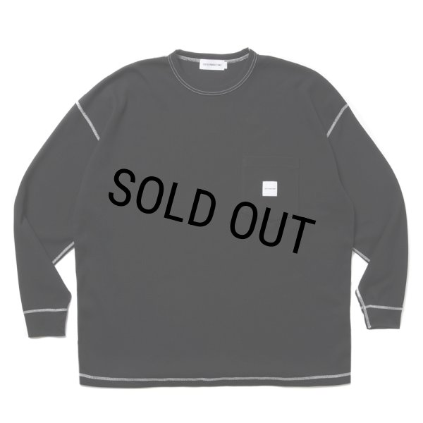 画像1: COOTIE PRODUCTIONS/T/C Waffle Error Fit L/S Tee（Black/White）［ワッフルエラーフィット長袖ポケT-25春夏］ (1)