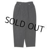 画像: COOTIE PRODUCTIONS/Punching Faux Suede 5 Pocket Wide Easy Pants（Black）［パンチングビーガンスウェードワイドイージーパンツ-25春夏］