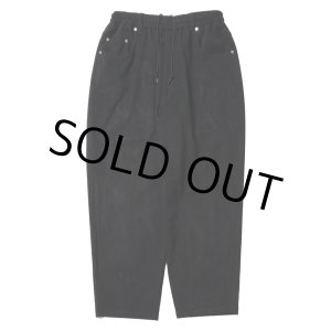 画像: COOTIE PRODUCTIONS/Punching Faux Suede 5 Pocket Wide Easy Pants（Black）［パンチングビーガンスウェードワイドイージーパンツ-25春夏］