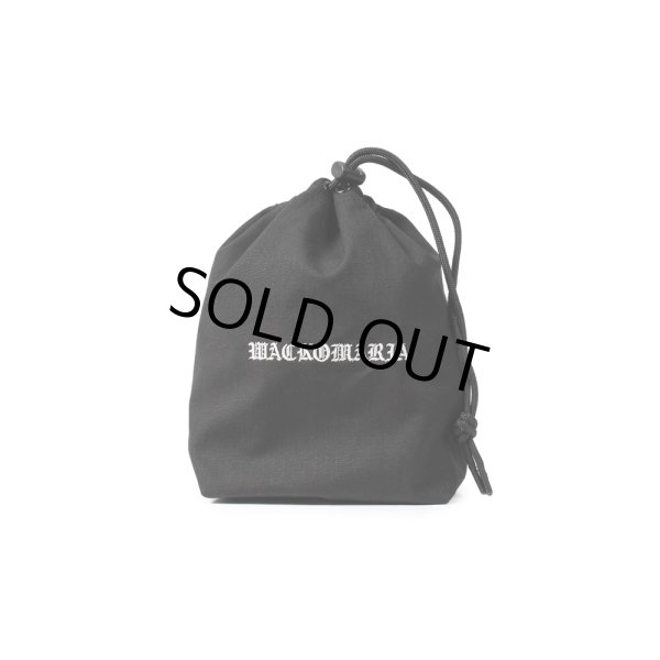 画像1: WACKO MARIA/DRAWSTRING BAG（BLACK）［ドローストリングバッグ-25春夏］ (1)