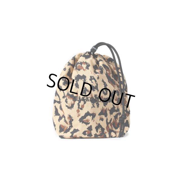 画像1: WACKO MARIA/LEOPARD DRAWSTRING BAG（BEIGE）［レオパードドローストリングバッグ-25春夏］ (1)