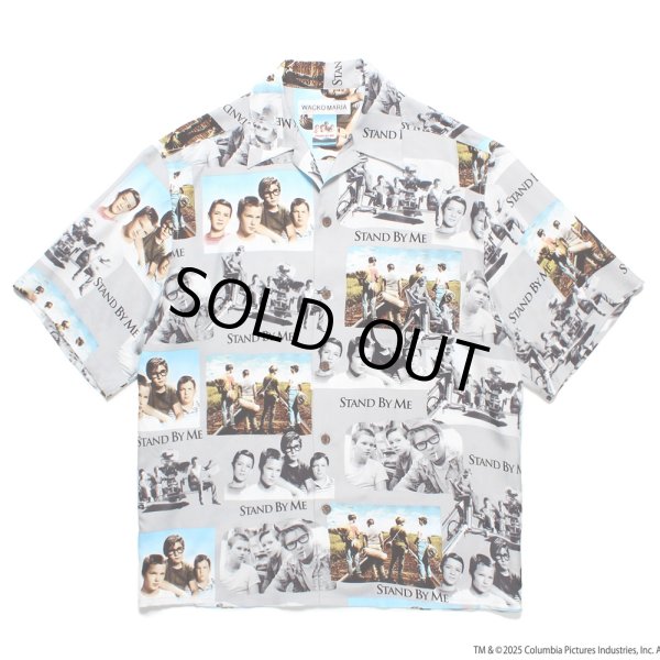 画像1: WACKO MARIA/STAND BY ME / HAWAIIAN SHIRT（GRAY）［ハワイアンシャツ-25春夏］ (1)