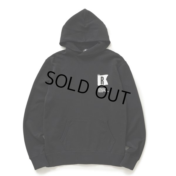 画像1: RATS/FLAG HOODIE（BLACK）［フラッグフーディー-25春夏］ (1)