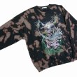 画像3: exodus/WIZARD TIE DYE SWEAT SHIRT（BLACK）［タイダイクルーネックスウェット-25春夏］ (3)