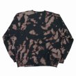 画像2: exodus/WIZARD TIE DYE SWEAT SHIRT（BLACK）［タイダイクルーネックスウェット-25春夏］ (2)