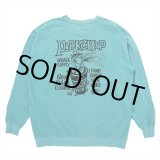 画像: PORKCHOP/MAD SPRAY SWEAT（MINT GREEN）［クルーネックスウェット-25春夏］