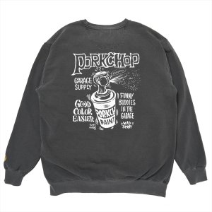 画像: PORKCHOP/MAD SPRAY SWEAT（ASH BLACK）［クルーネックスウェット-25春夏］