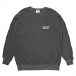 画像2: PORKCHOP/MAD SPRAY SWEAT（ASH BLACK）［クルーネックスウェット-25春夏］ (2)