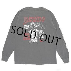 画像: PORKCHOP/MAD SPRAY L/S TEE（ASH BLACK）［プリント長袖T-25春夏］
