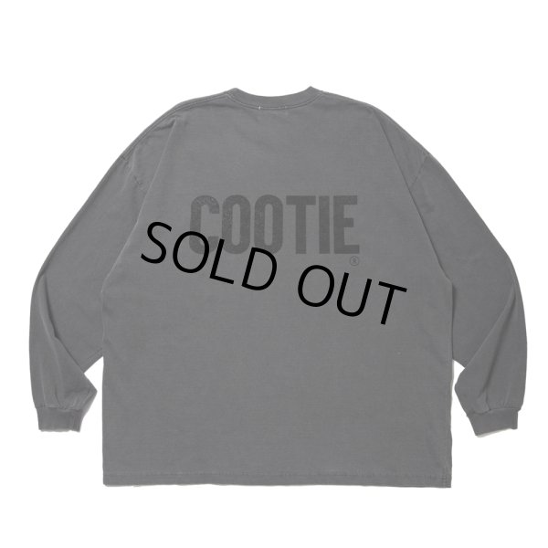 画像1: COOTIE PRODUCTIONS/Pigment Dyed L/S Tee（Black）［ピグメントダイ長袖T-25春夏］ (1)