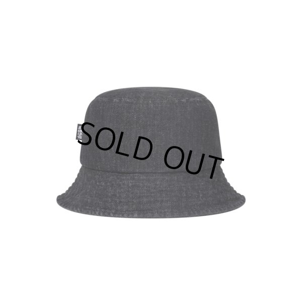 画像2: BlackEyePatch/OG LABEL PATCHED DENIM BUCKET HAT（BLACK） (2)