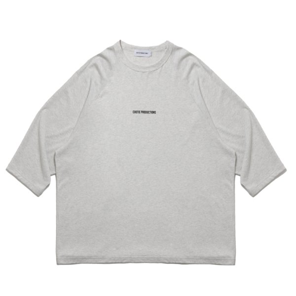 画像1: COOTIE PRODUCTIONS/C/R Smooth Jersey T/Q Raglan Sleeve Tee（Oatmeal）［スムースジャージラグラン7分袖T-25春夏］ (1)