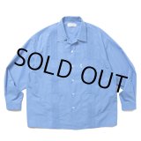 画像: COOTIE PRODUCTIONS/120/2 Typewriter Cuba L/S Shirt（Blue）［キューバシャツ-25春夏］
