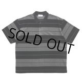 画像: COOTIE PRODUCTIONS/Velour Border S/S Polo（Black）［ベロアボーダーポロ-25春夏］