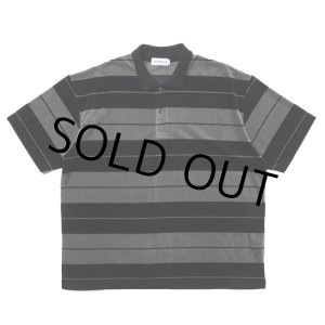 画像: COOTIE PRODUCTIONS/Velour Border S/S Polo（Black）［ベロアボーダーポロ-25春夏］