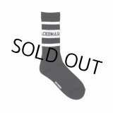 画像: WACKO MARIA/LOGO JACQUARD SOCKS（BLACK/WHITE）［ロゴジャガードソックス-25春夏］