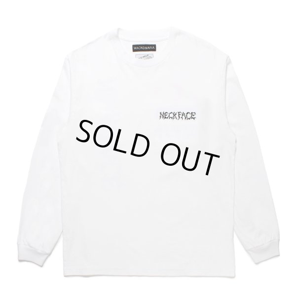 画像2: WACKO MARIA/NECKFACE / WASHED HEAVY WEIGHT LONG SLEEVE T-SHIRT（WHITE）［プリント長袖T-25春夏］ (2)