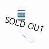 画像: WACKO MARIA/LOGO JACQUARD SOCKS（WHITE/SAX）［ロゴジャガードソックス-25春夏］