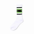 画像2: WACKO MARIA/LOGO JACQUARD SOCKS（WHITE/GREEN）［ロゴジャガードソックス-25春夏］ (2)