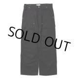 画像: COOTIE PRODUCTIONS/Abyss Dyed Duck Double Knee Painter Pants（Black）［ダブルニーペインターパンツ-25春夏］