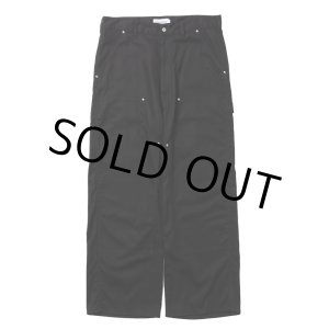 画像: COOTIE PRODUCTIONS/Abyss Dyed Duck Double Knee Painter Pants（Black）［ダブルニーペインターパンツ-25春夏］