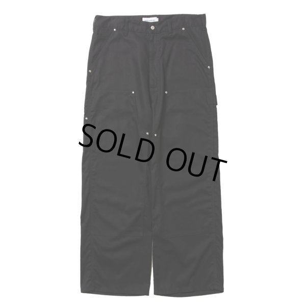 画像1: COOTIE PRODUCTIONS/Abyss Dyed Duck Double Knee Painter Pants（Black）［ダブルニーペインターパンツ-25春夏］ (1)