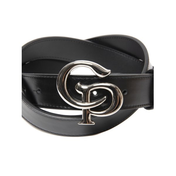 画像2: COOTIE PRODUCTIONS/Symbol Buckle Leather Belt（Silver）［シンボルバックルレザーベルト-25春夏］ (2)