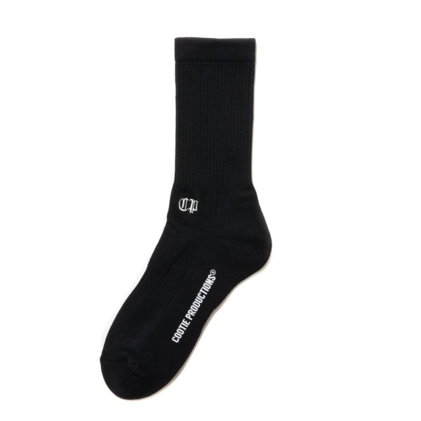 画像1: COOTIE PRODUCTIONS/Raza Middle Socks（Black）［ミドルソックス-25春夏］ (1)