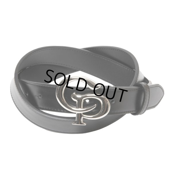 画像1: COOTIE PRODUCTIONS/Symbol Buckle Leather Belt（Silver）［シンボルバックルレザーベルト-25春夏］ (1)