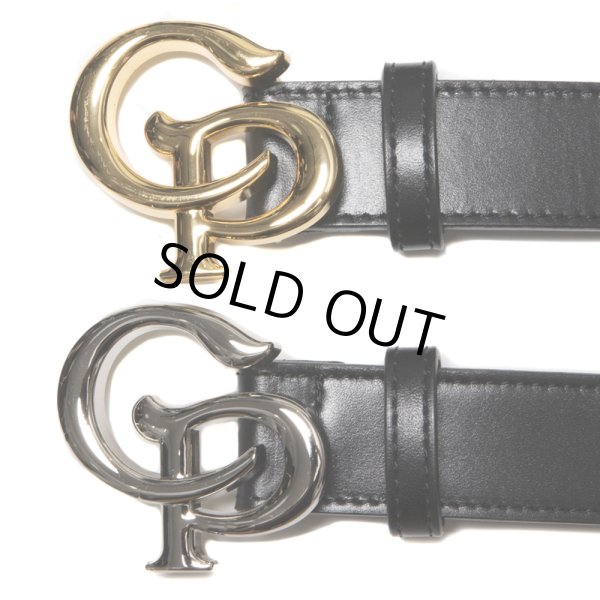 画像3: COOTIE PRODUCTIONS/Symbol Buckle Leather Belt（Silver）［シンボルバックルレザーベルト-25春夏］ (3)