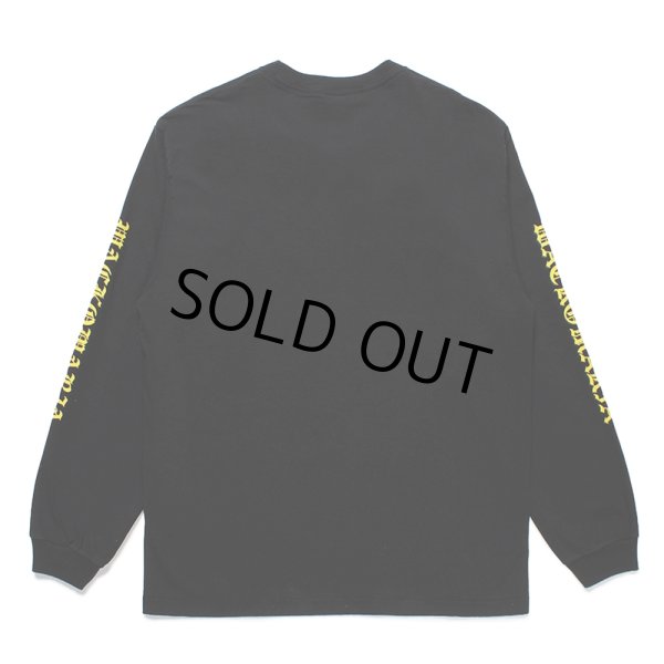 画像2: WACKO MARIA/WASHED HEAVY WEIGHT LONG SLEEVE T-SHIRT（BLACK）［刺繍+プリント長袖T-25春夏］ (2)