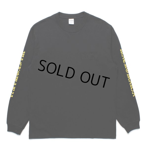 画像1: WACKO MARIA/WASHED HEAVY WEIGHT LONG SLEEVE T-SHIRT（BLACK）［刺繍+プリント長袖T-25春夏］ (1)