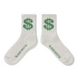 画像2: BlackEyePatch/DOLLAR SIGN SOCKS（GRAY） (2)