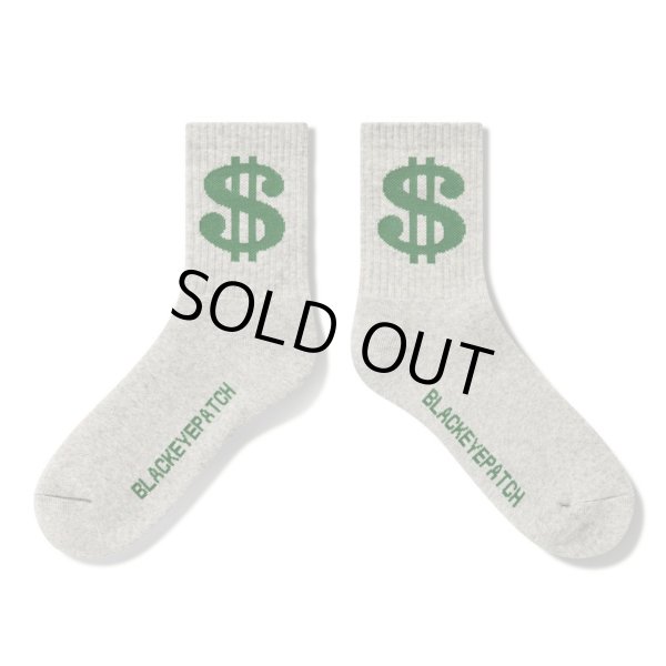 画像2: BlackEyePatch/DOLLAR SIGN SOCKS（GRAY） (2)