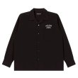 画像2: BlackEyePatch/HWC EMBROIDERED OPEN COLLARED L/S SHIRT（BLACK） (2)