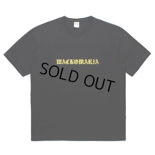 画像1: WACKO MARIA/WASHED HEAVY WEIGHT T-SHIRT（BLACK）［プリントT-25春夏］ (1)
