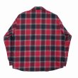 画像2: ROTTWEILER/R9 NEL CHECK SHIRT（RED）［ネルチェックシャツ-25春夏］ (2)