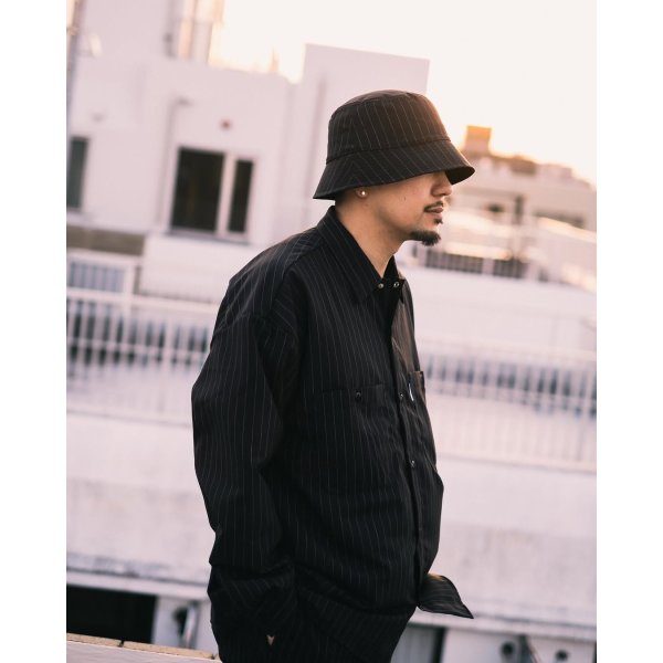画像5: COOTIE PRODUCTIONS/T/W Work L/S Shirt（Stripe）［ワークシャツ-25春夏］ (5)
