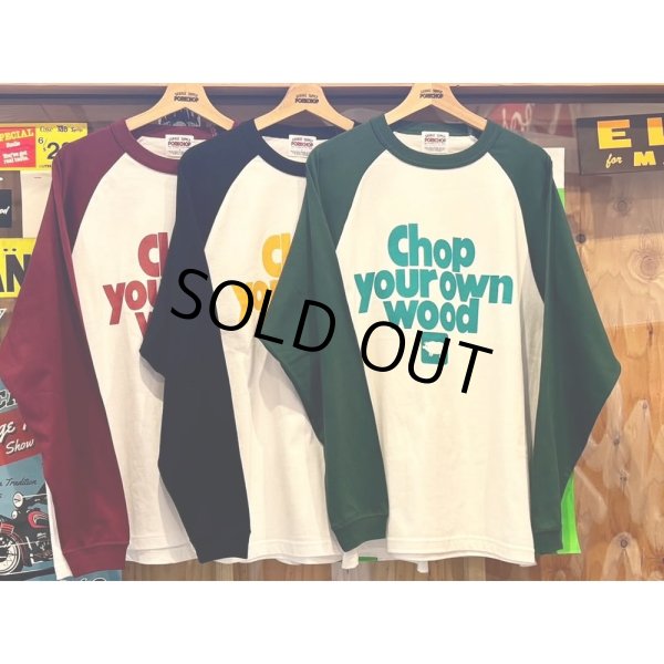 画像5: PORKCHOP/CYOW RAGLAN L/S TEE（YELLOW/BLACK）［ラグラン長袖T-25春夏］ (5)