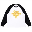 画像1: PORKCHOP/CYOW RAGLAN L/S TEE（YELLOW/BLACK）［ラグラン長袖T-25春夏］ (1)
