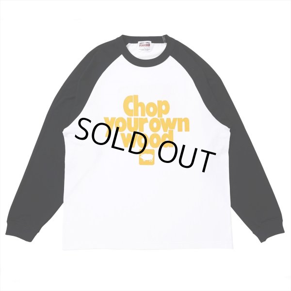 画像1: PORKCHOP/CYOW RAGLAN L/S TEE（YELLOW/BLACK）［ラグラン長袖T-25春夏］ (1)