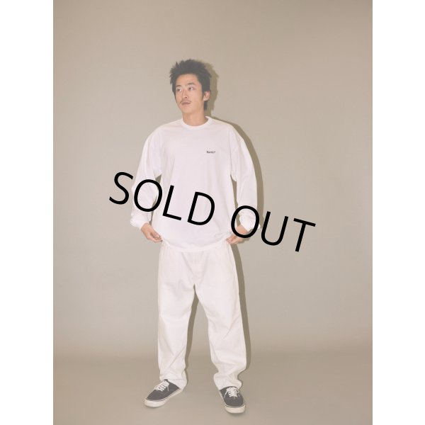 画像4: 【30％OFF】ROUGH AND RUGGED/DESIGN LS（WHITE）［刺繍+プリント長袖T-25春夏］ (4)