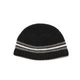 画像: COOTIE PRODUCTIONS/Crochet Cuffless Beanie（Black Line）［カフレスビーニー-25春夏］