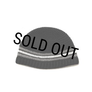 画像: COOTIE PRODUCTIONS/Crochet Cuffless Beanie（Black Line）［カフレスビーニー-25春夏］